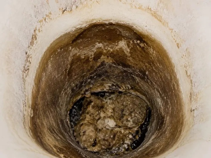 WC bouché avant intervention